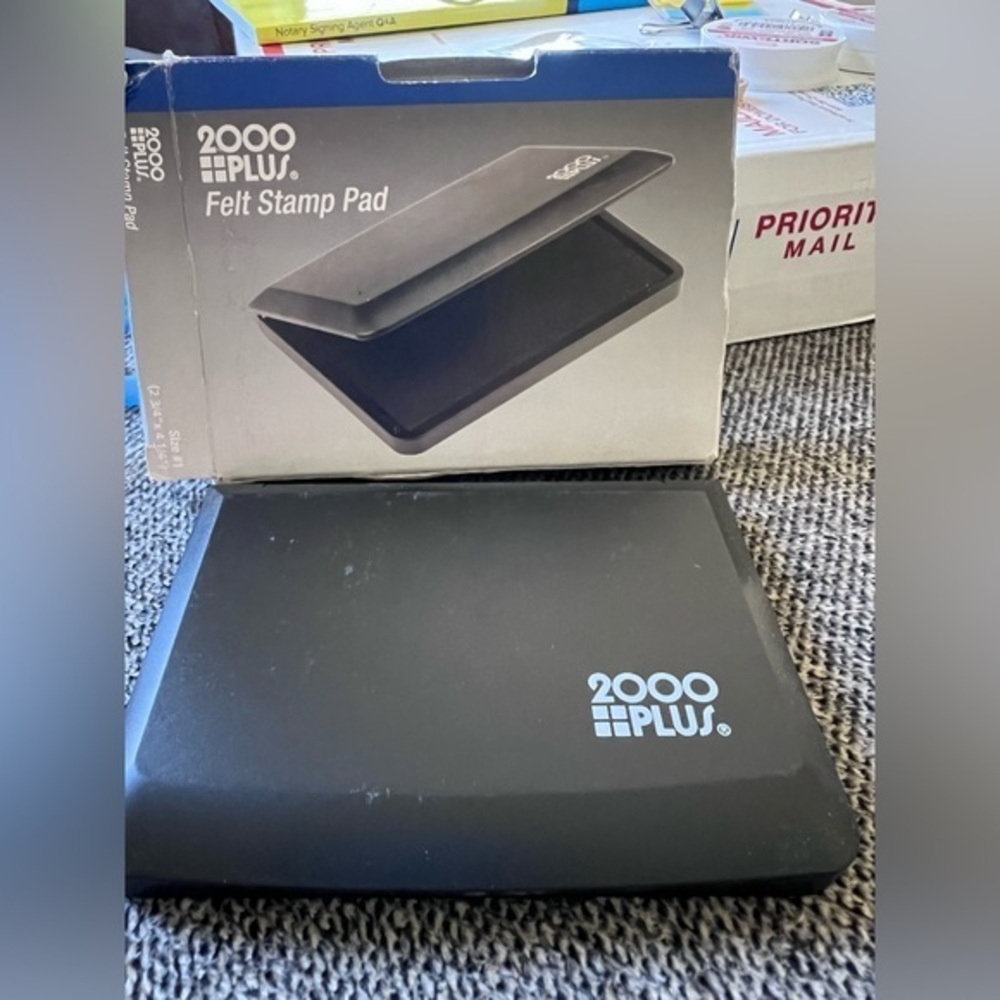 2000 Plus Black Felt Stamp Pad